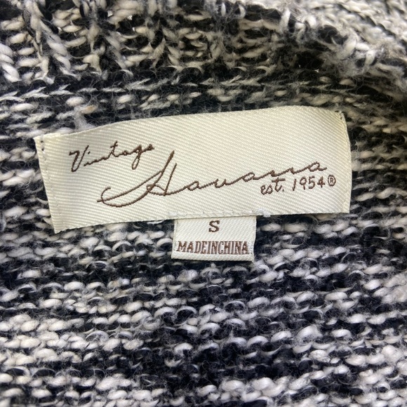 Vintage Havana Edgy Rocker Biker Knitted Sweater w Manufactured Holes Throughout - Picture 10 of 10